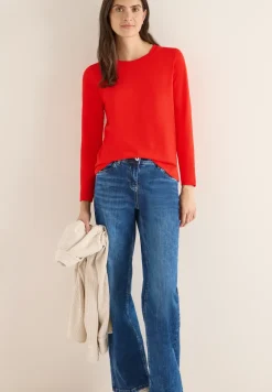 Basic shirt met ronde hals