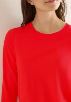 Basic shirt met ronde hals