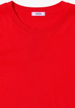 Basic shirt met ronde hals