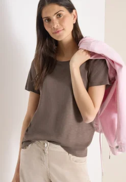 Basic Shirt met ronde hals