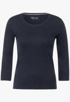 Basic shirt met ronde hals