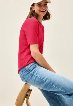 Basic Shirt met ronde hals