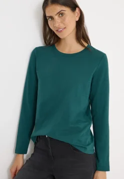 Basic shirt met ronde hals