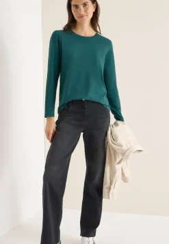 Basic shirt met ronde hals