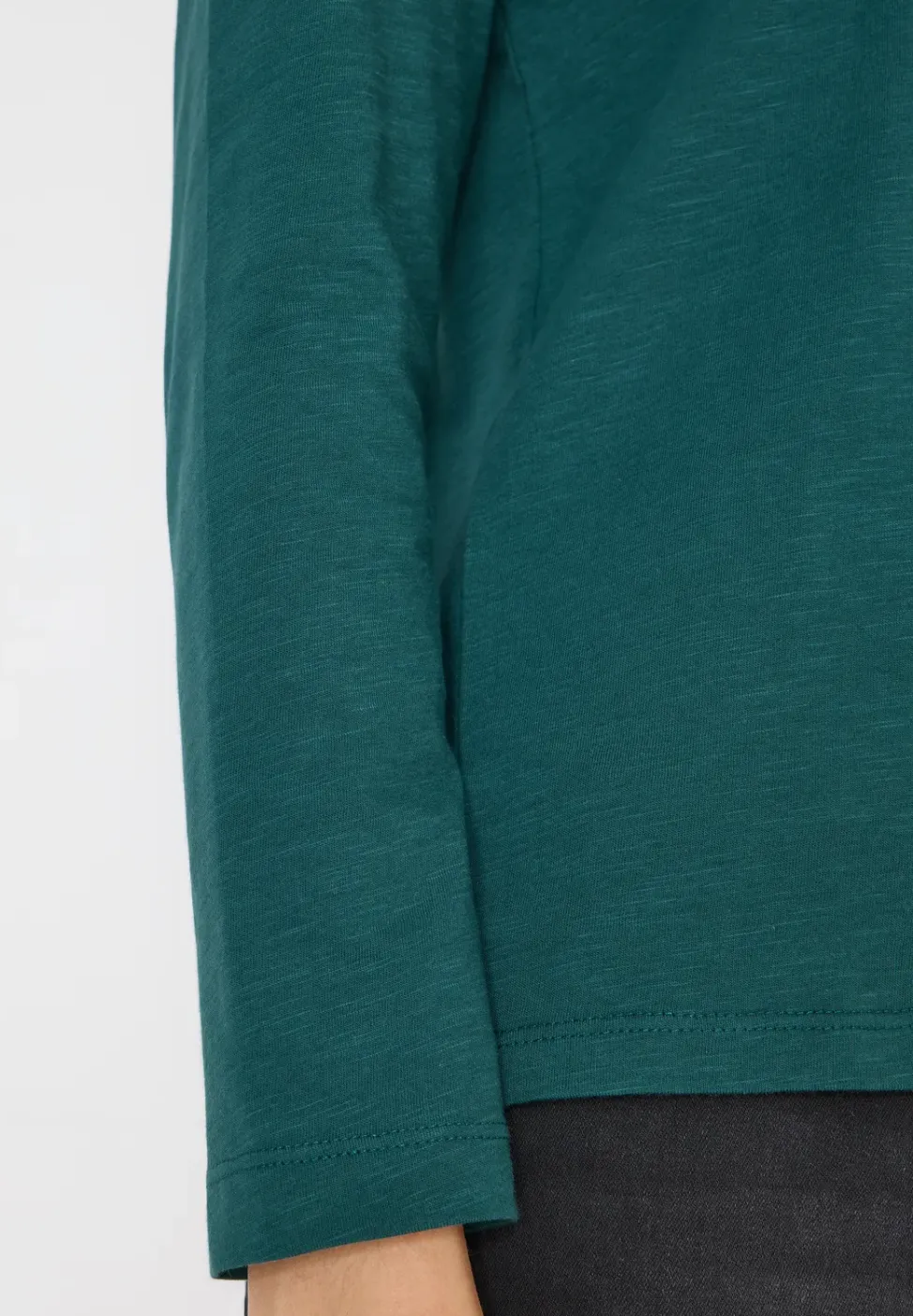 Basic shirt met ronde hals