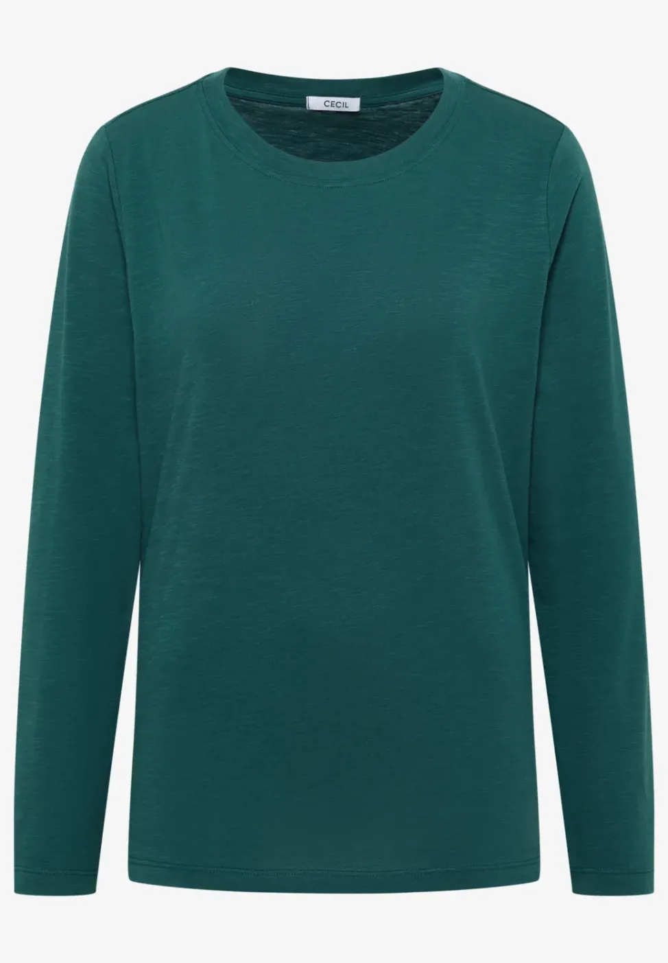 Basic shirt met ronde hals
