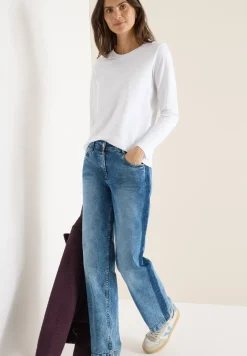 Basic shirt met ronde hals