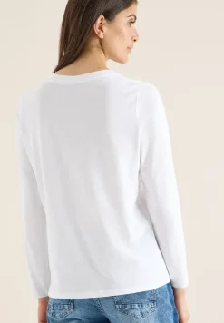 Basic shirt met ronde hals