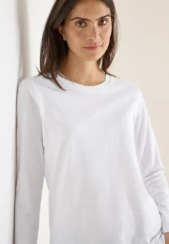 Basic shirt met ronde hals