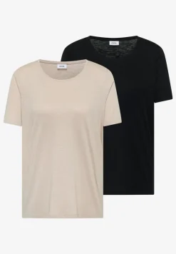 Basic Shirt met ronde hals in een 2-pack