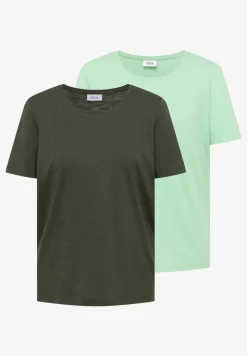 Basic Shirt met ronde hals in een 2-pack