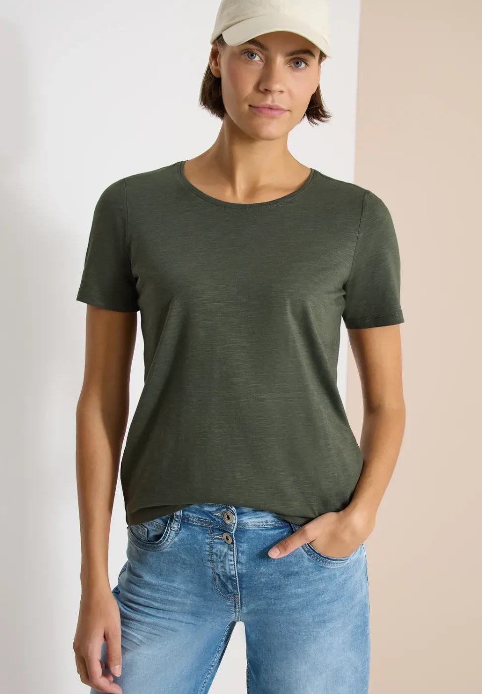 Basic Shirt met ronde hals in een 2-pack