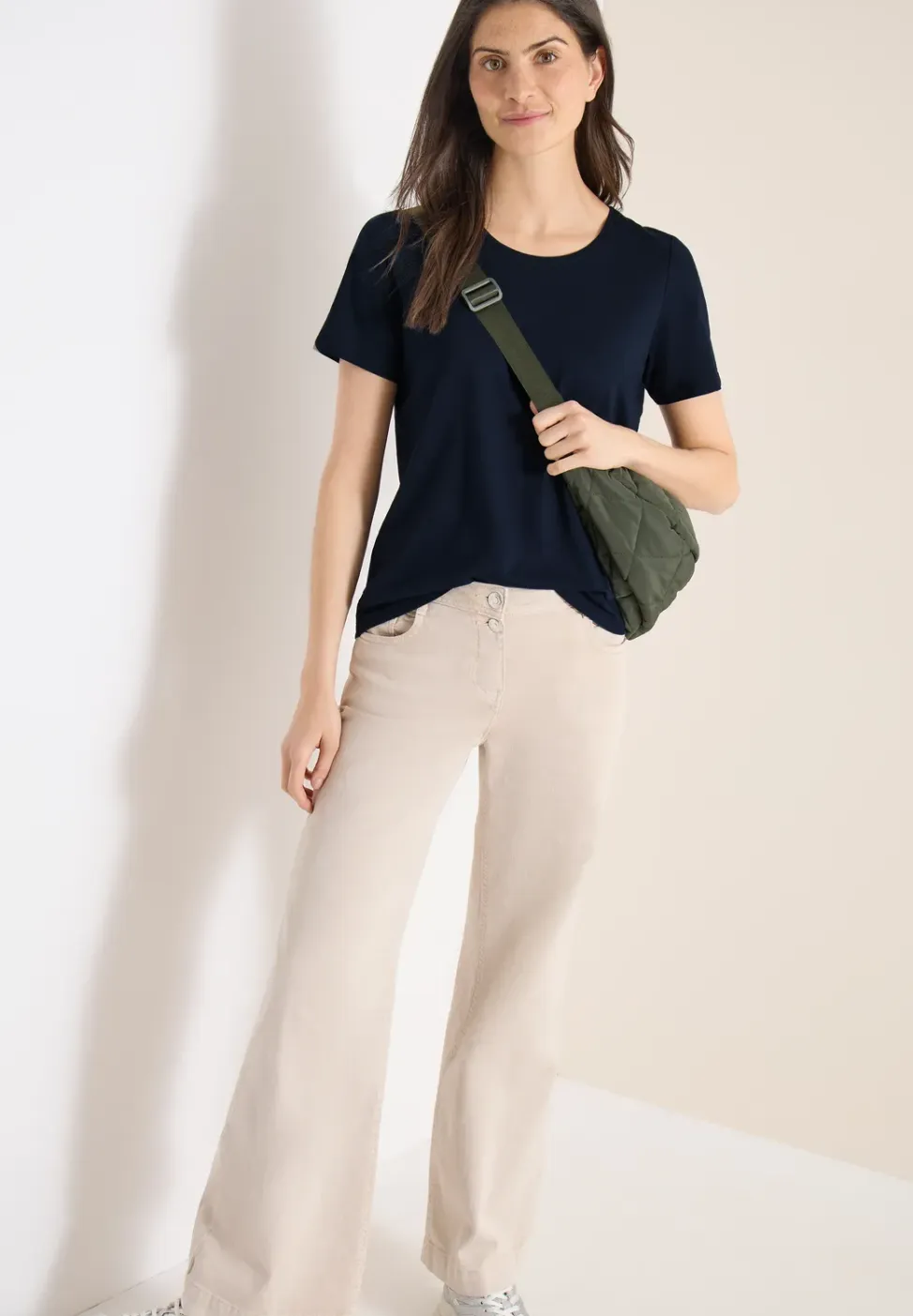 Basic Shirt met ronde hals in een 2-pack
