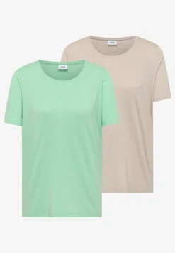 Basic Shirt met ronde hals in een 2-pack