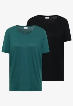 Basic Shirt met ronde hals in een 2-pack