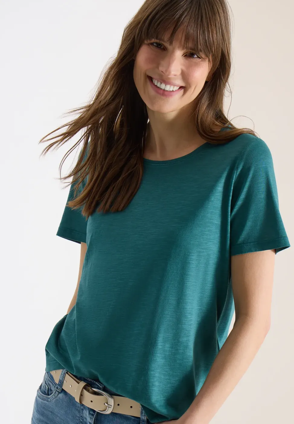 Basic Shirt met ronde hals in een 2-pack