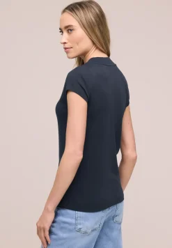 Basic Shirt met Schildpadhals