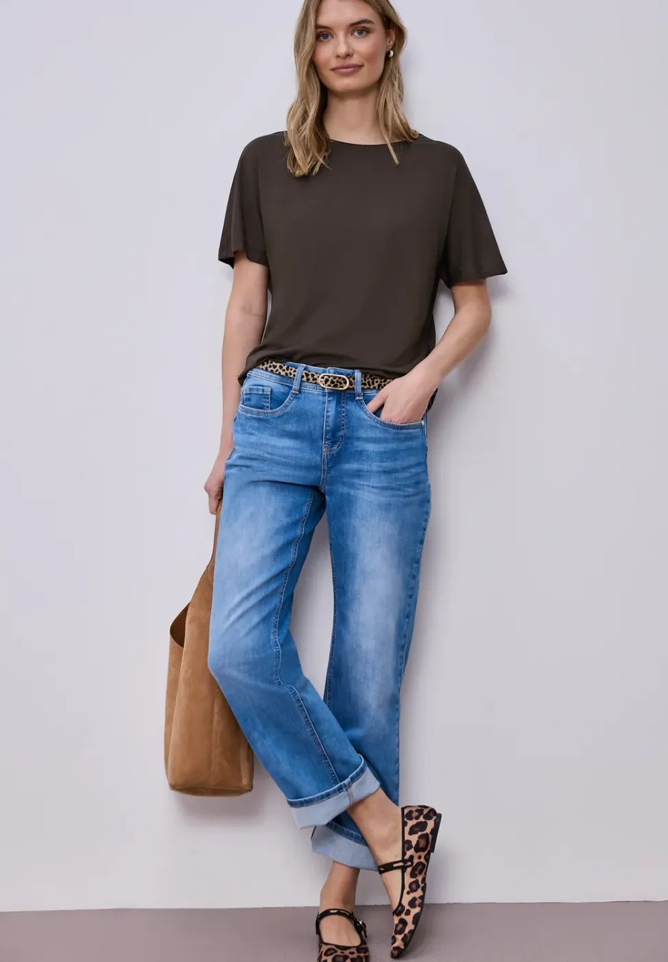 Basic Shirt met schouders