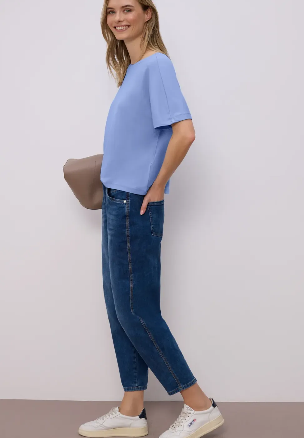 Basic Shirt met schouders