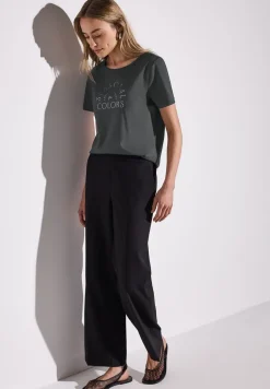 Basic shirt met tekst