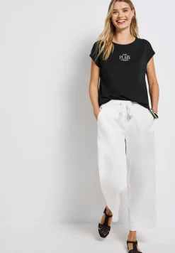 Basic shirt met tekst