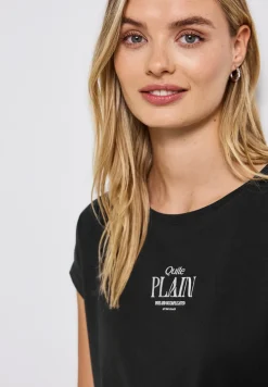 Basic shirt met tekst