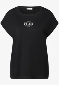 Basic shirt met tekst