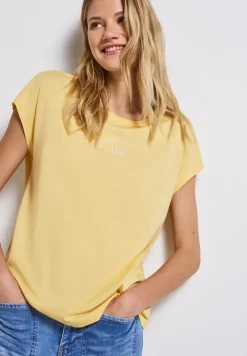 Basic shirt met tekst