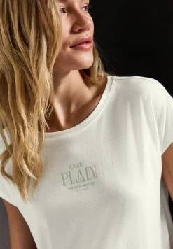 Basic shirt met tekst