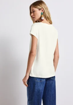 Basic shirt met tekst