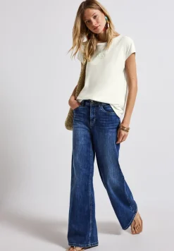 Basic shirt met tekst