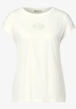 Basic shirt met tekst