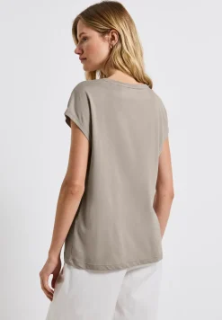 Basic shirt met tekst