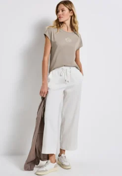 Basic shirt met tekst