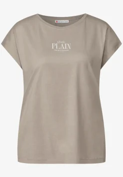 Basic shirt met tekst