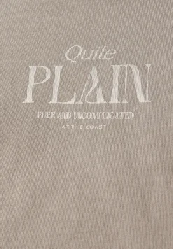 Basic shirt met tekst