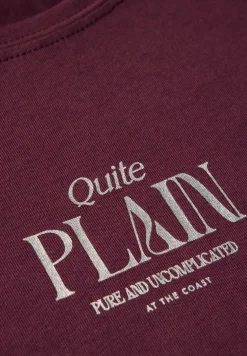 Basic shirt met tekst
