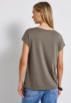 Basic shirt met tekst