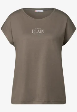Basic shirt met tekst