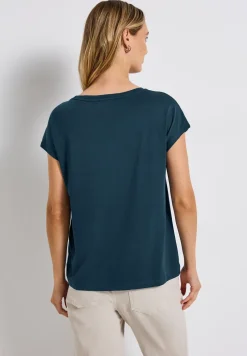Basic shirt met tekst