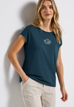 Basic shirt met tekst