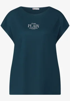 Basic shirt met tekst
