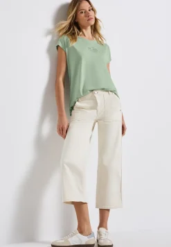 Basic shirt met tekst