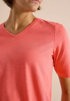Basic Shirt met V-hals