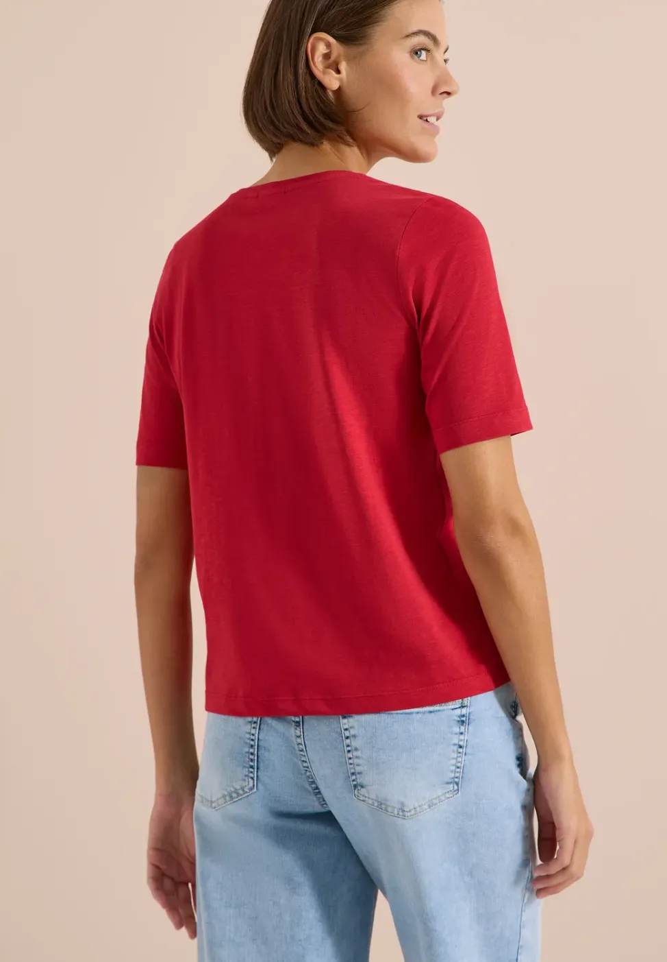 Basic Shirt met V-hals