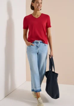 Basic Shirt met V-hals