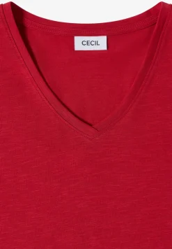 Basic Shirt met V-hals