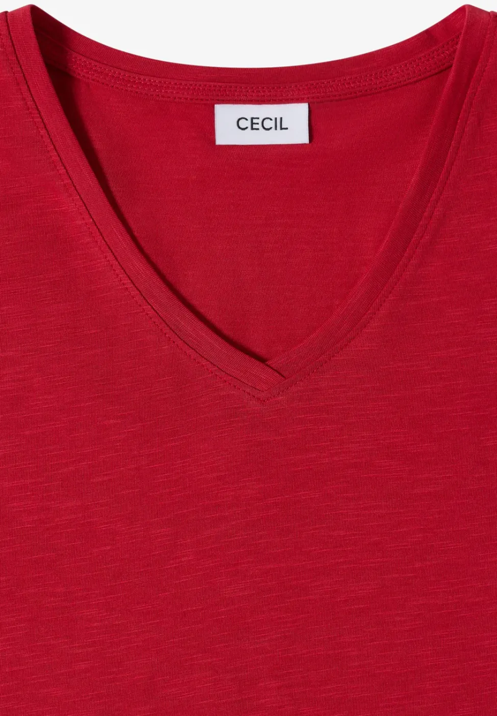 Basic Shirt met V-hals