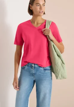 Basic Shirt met V-hals