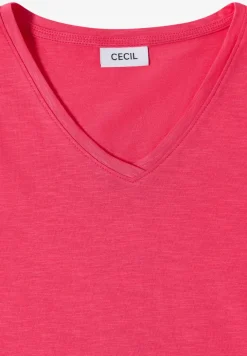 Basic Shirt met V-hals